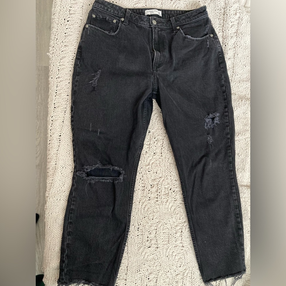 Abercrombie & Fitch high rise The Mom curve love jeans (31/12R)